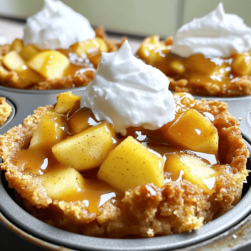 Warm Caramel Apple Cinnamon Cobbler Cups Delight