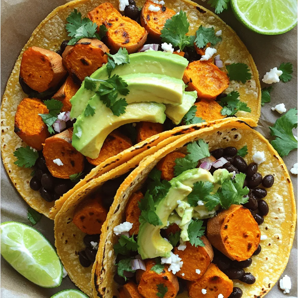 Crispy Sweet Potato Black Bean Tacos Flavorful Treat