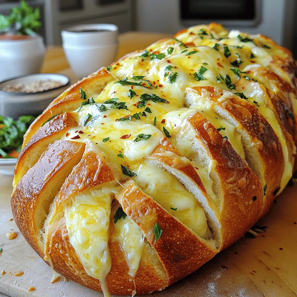 Cheesy Pull Apart Garlic Bread Delicious and Easy Recipe