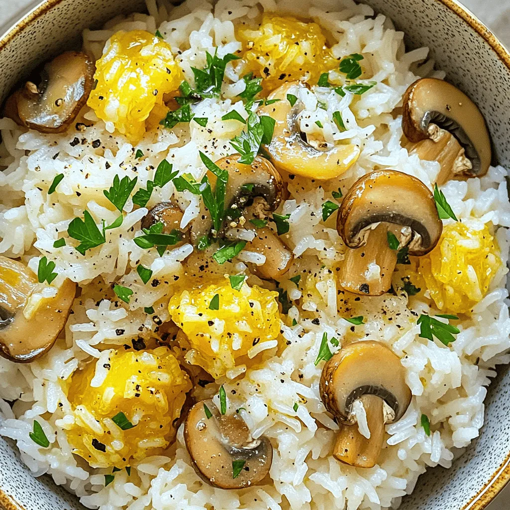 Garlic Butter Mushroom Rice Simple and Flavorful Dish
