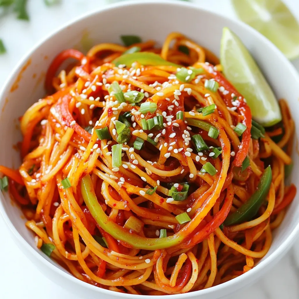 Spicy Korean Gochujang Noodles Flavorful and Easy Dish