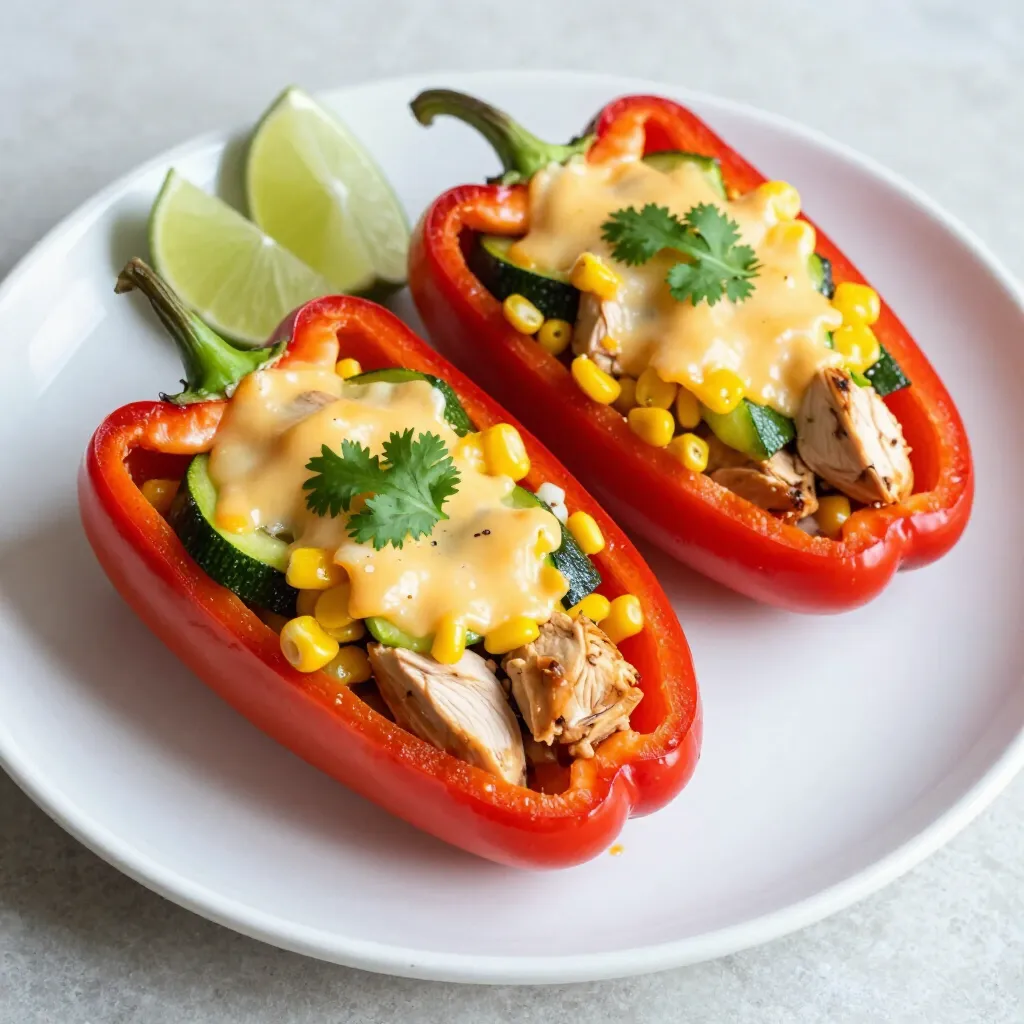 Chicken Fajita Stuffed Peppers Tasty and Simple Recipe