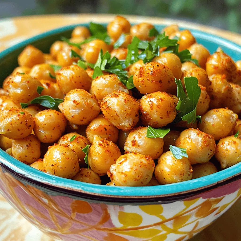 Easy Roasted Chickpeas Crunchy and Flavorful Snack