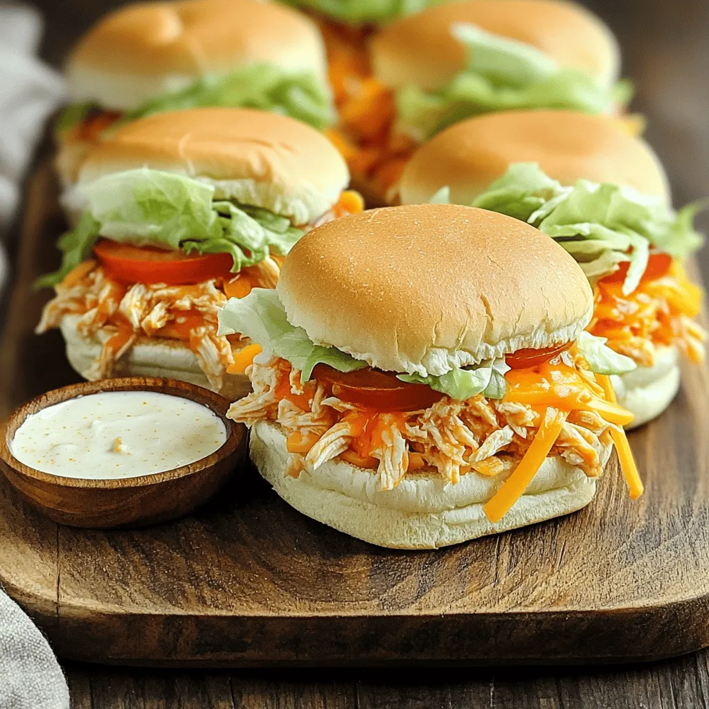 Buffalo Chicken Sliders Tasty and Easy Recipe