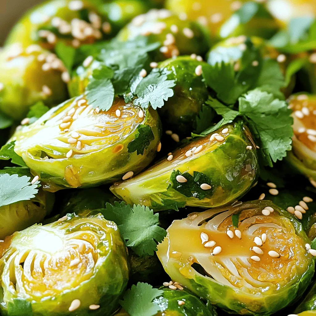 Ginger Soy Glazed Brussels Sprouts Easy and Flavorful Dish
