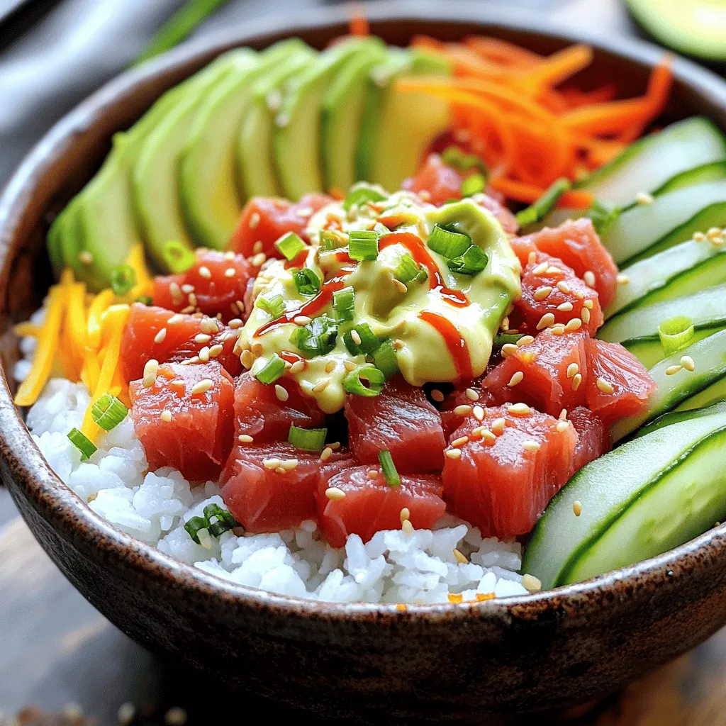 Spicy Tuna Sushi Bowls Flavorful and Fresh Delight