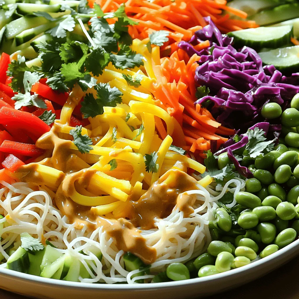 Rainbow Thai Peanut Noodle Salad Flavorful and Fresh