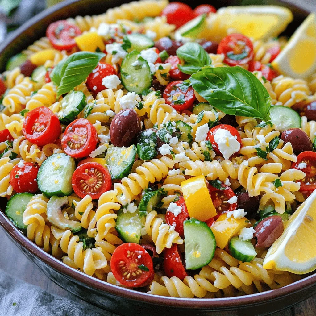 Lemon Basil Pasta Salad Fresh and Flavorful Dish