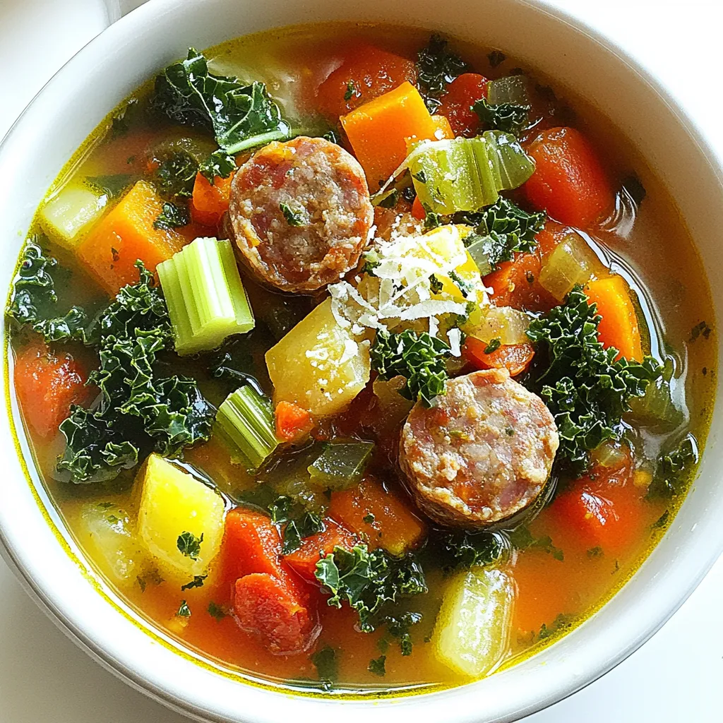 Tuscan Sausage Soup Hearty and Flavorful Recipe