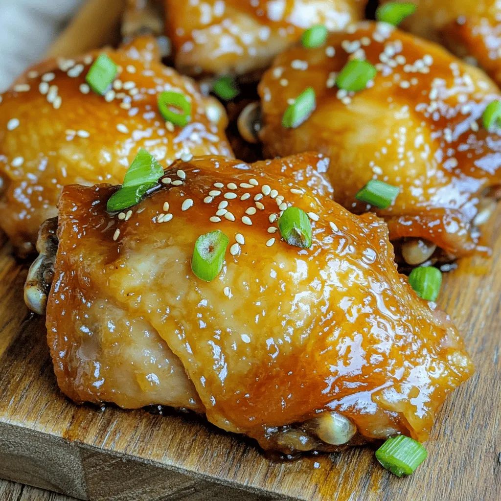 57. Honey Garlic Chicken Thighs Savory Flavor Burst