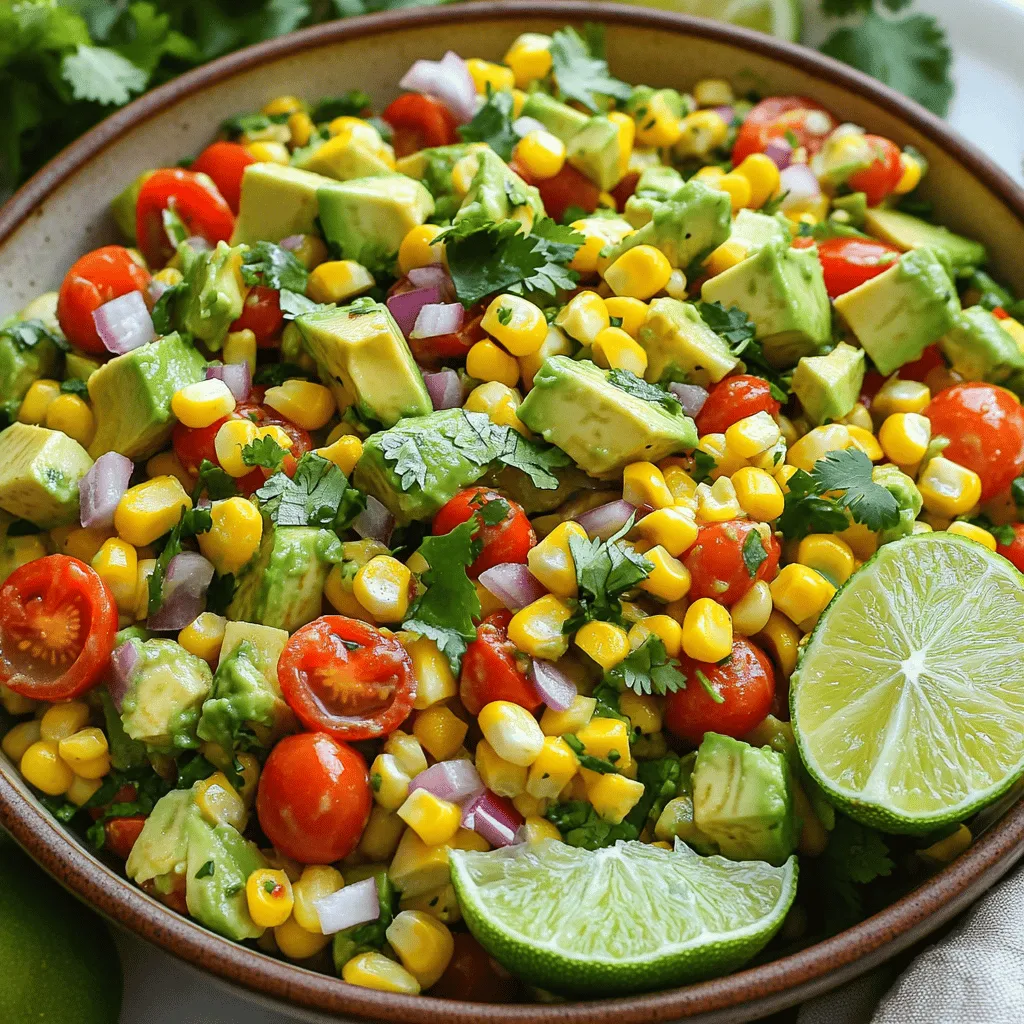 Avocado Corn Salad Fresh and Flavorful Delight