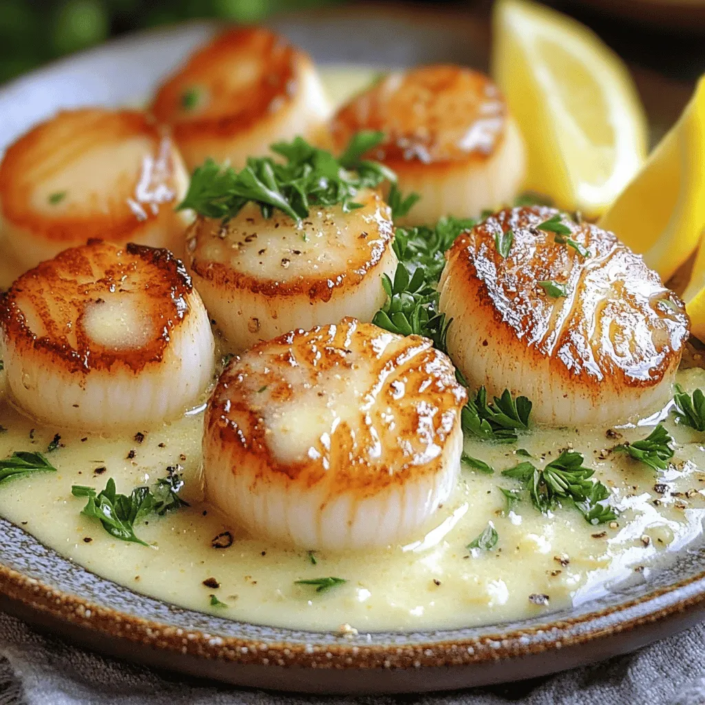 Creamy Garlic Butter Scallops Savory and Simple Dish