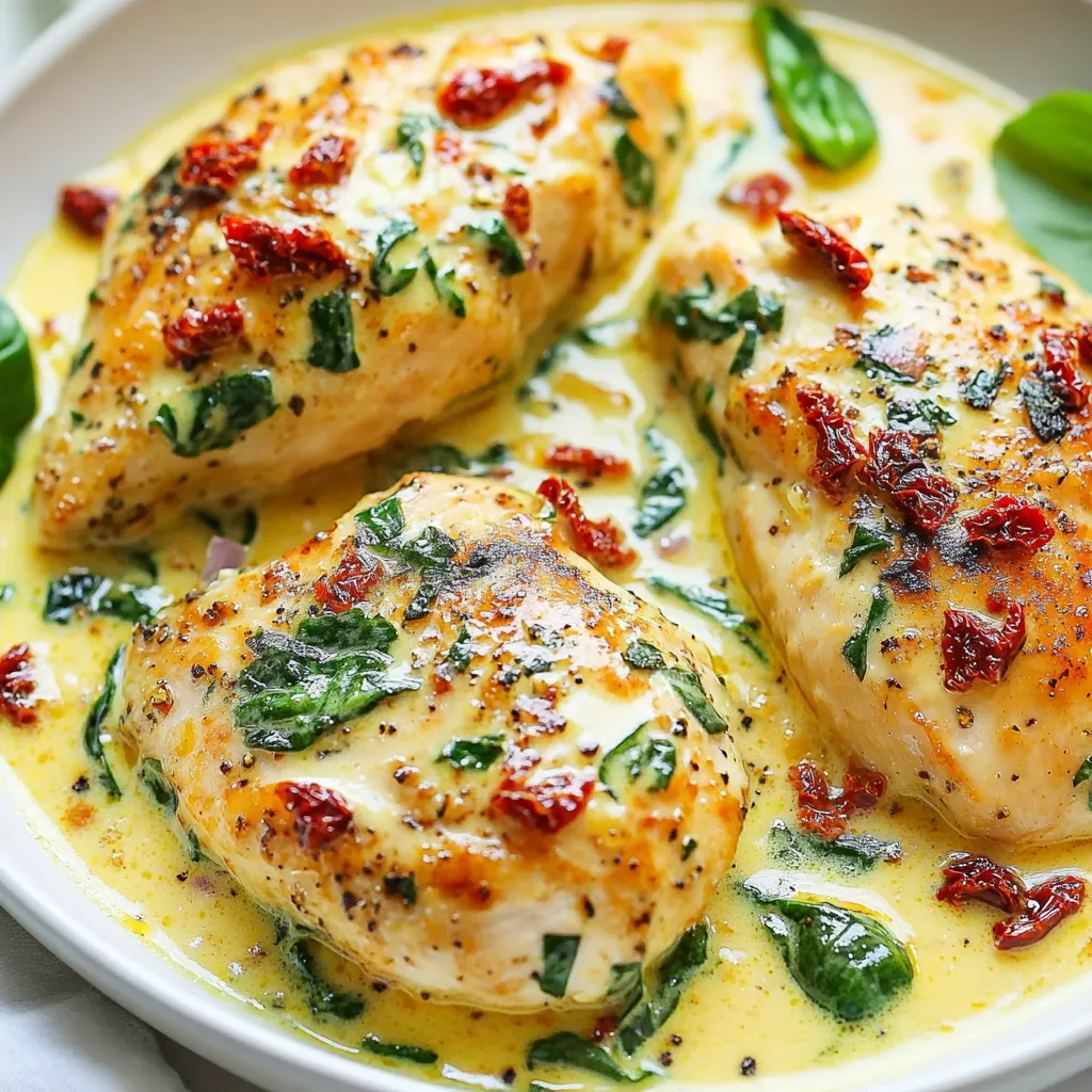 Creamy Sun Dried Tomato Chicken Delightful Dinner Dish