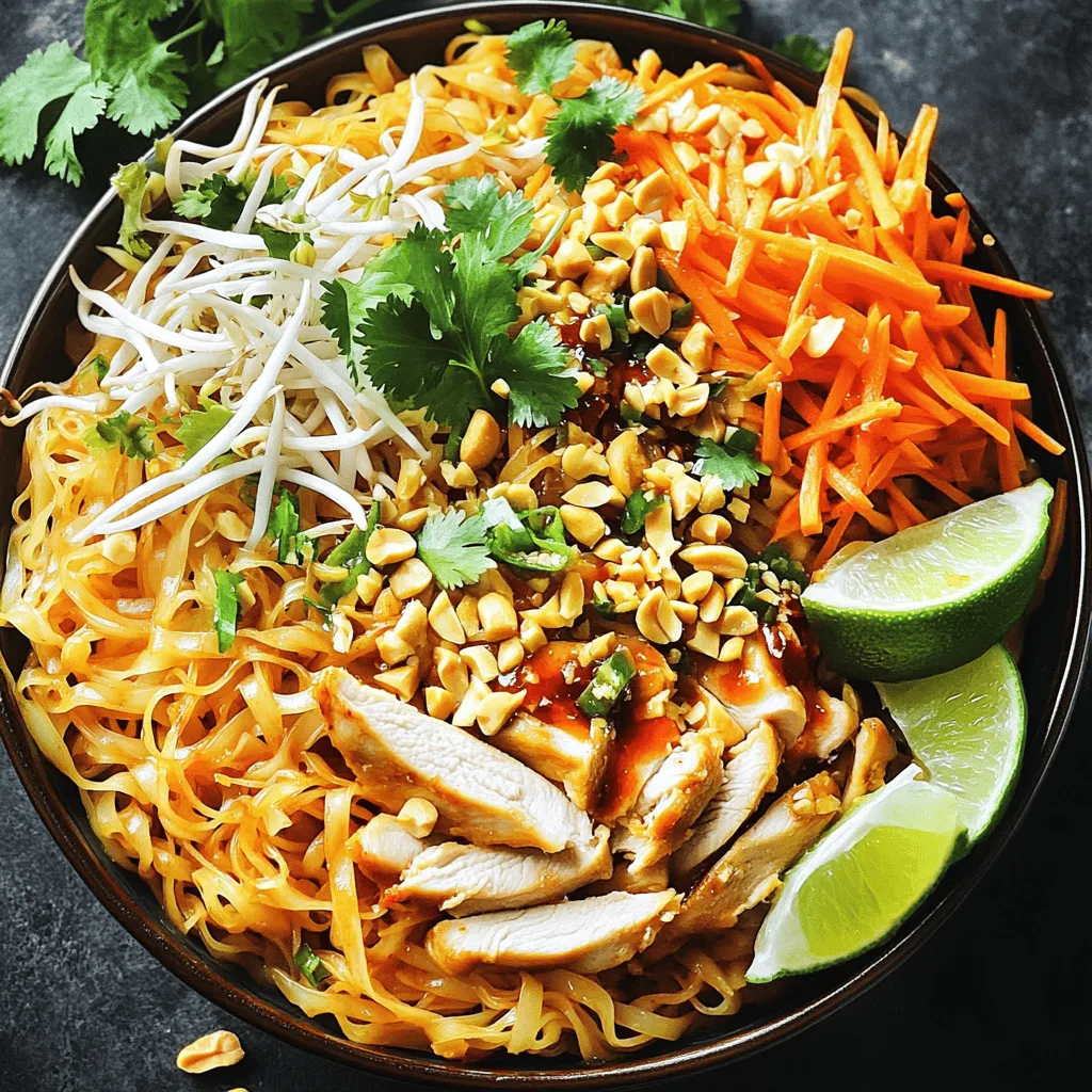 Spicy Chicken Pad Thai Flavorful and Simple Delight