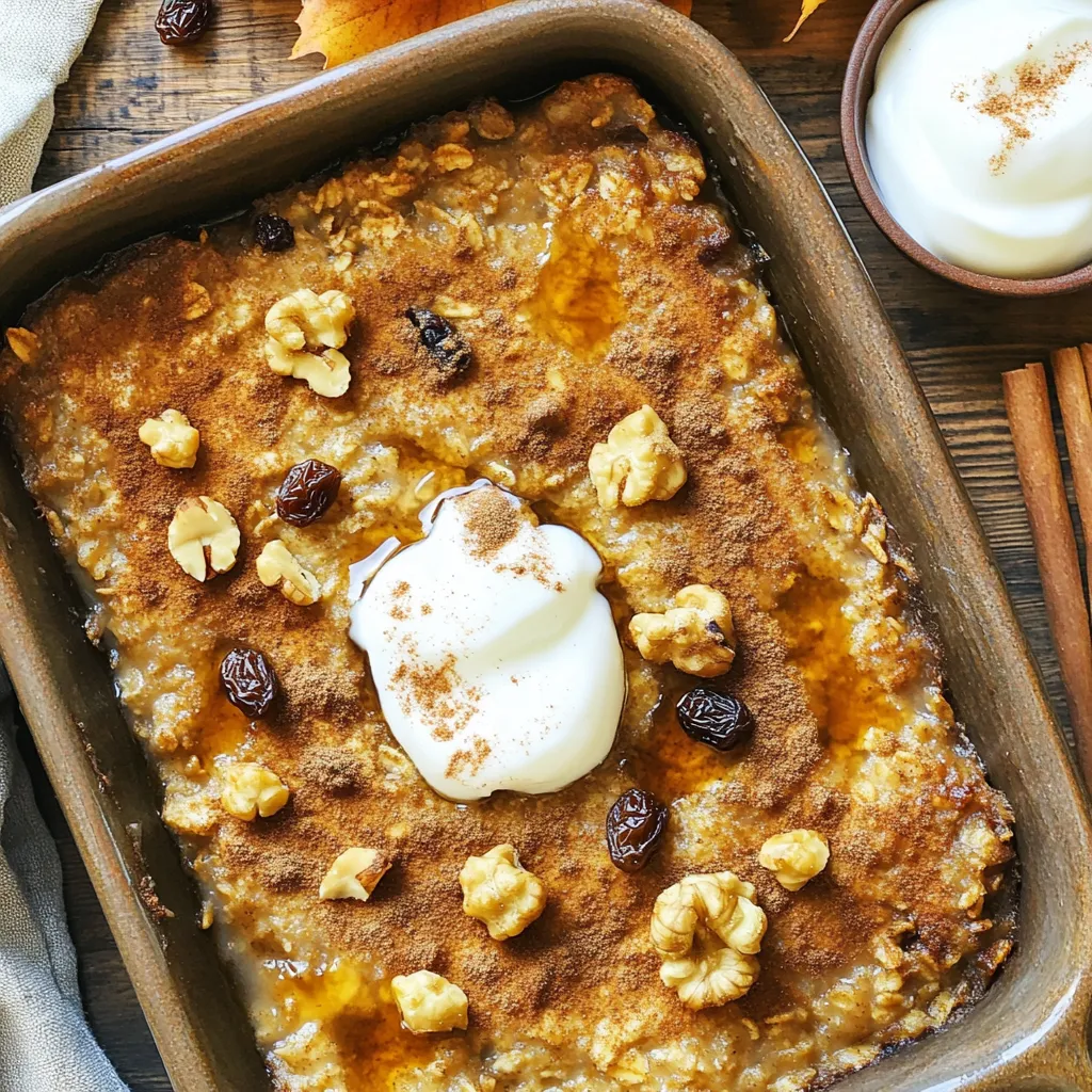 Cozy Gingerbread Oatmeal Bake Easy and Tasty Delight