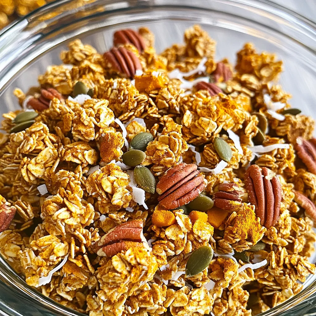 Pumpkin Spice Granola with Pecans Tasty and Crunchy