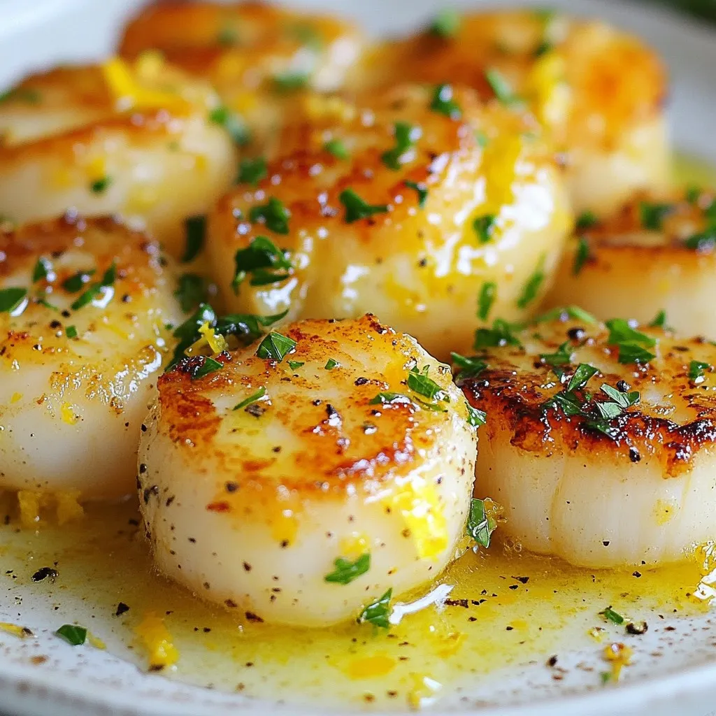 Lemon Butter Scallops Fresh and Flavorful Delight