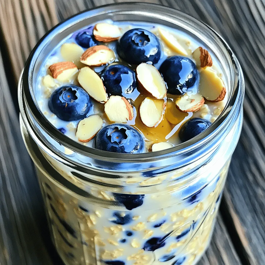 Blueberry Almond Overnight Oats Simple and Nutritious