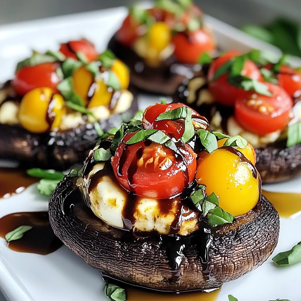Caprese Stuffed Portobellos Flavorful Veggie Delight