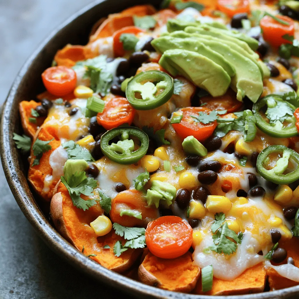 Loaded Sweet Potato Nacho Skillet Flavorful and Easy