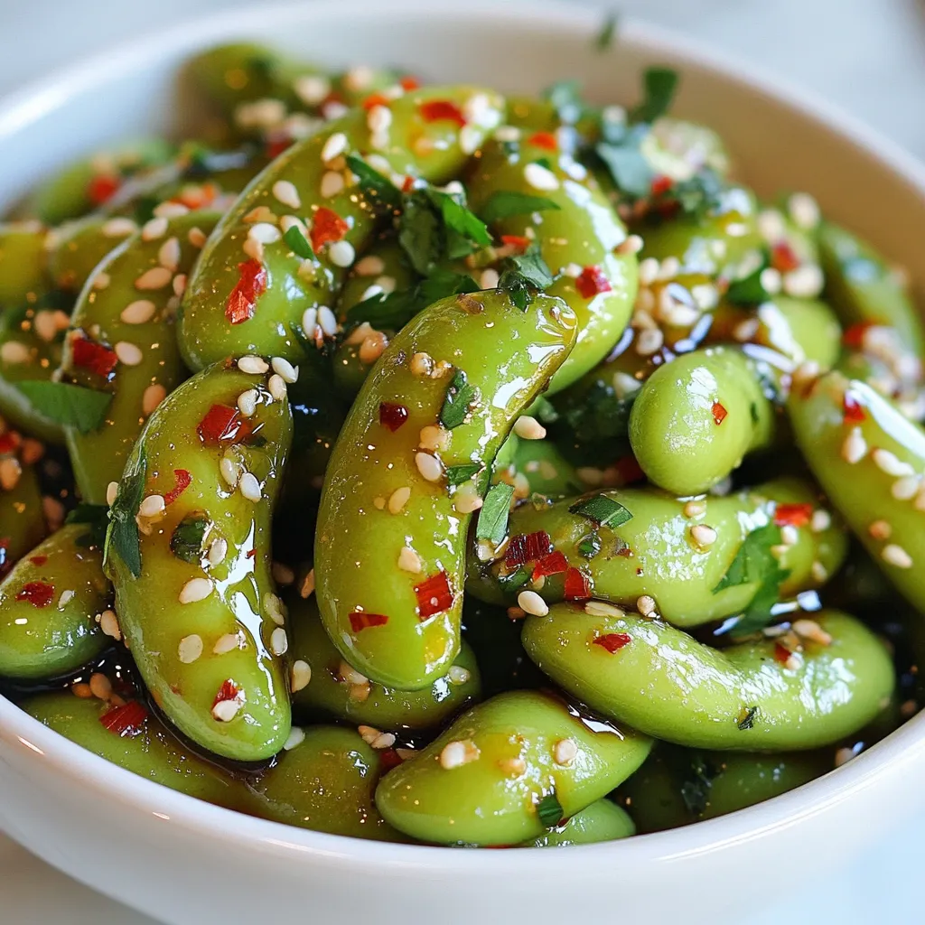 Spicy Garlic Edamame Flavorful and Easy Snack Recipe