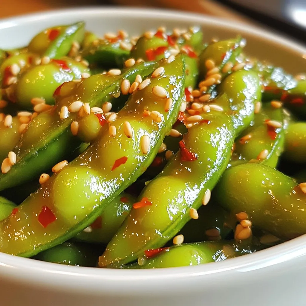 Spicy Garlic Edamame Flavorful and Easy Recipe