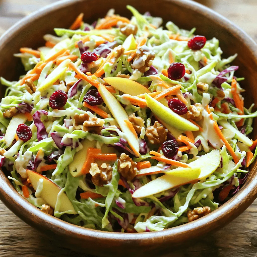 Cranberry Apple Coleslaw Fresh and Crunchy Delight
