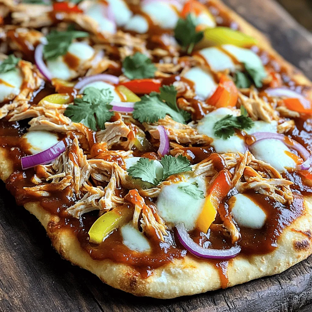 BBQ Chicken Flatbread Pizza Easy Flavorful Meal