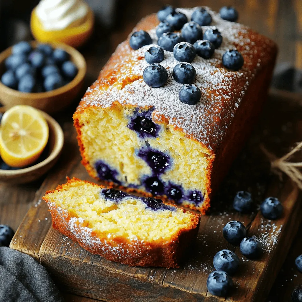 Viral Blueberry Lemon Loaf Fresh and Flavorful Treat