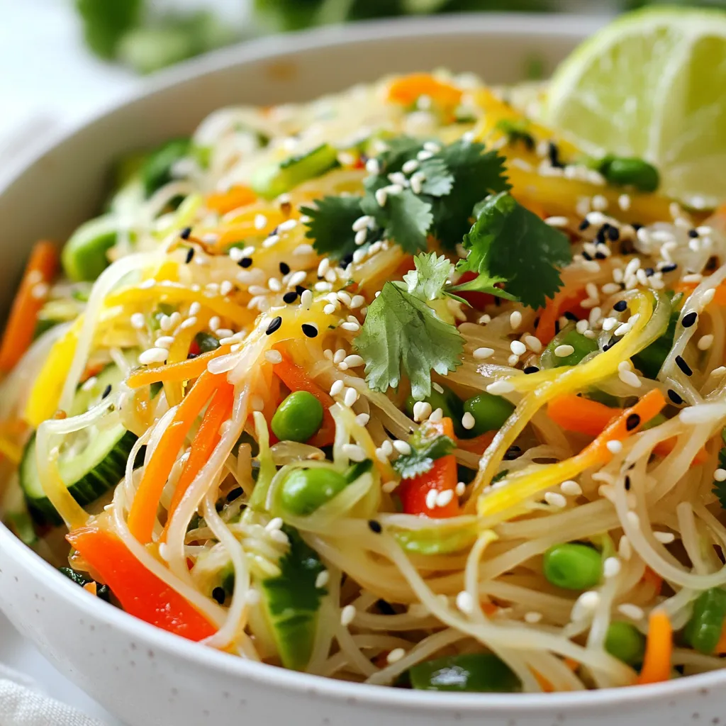 Savory Sesame Ginger Noodle Salad Easy and Healthy Dish
