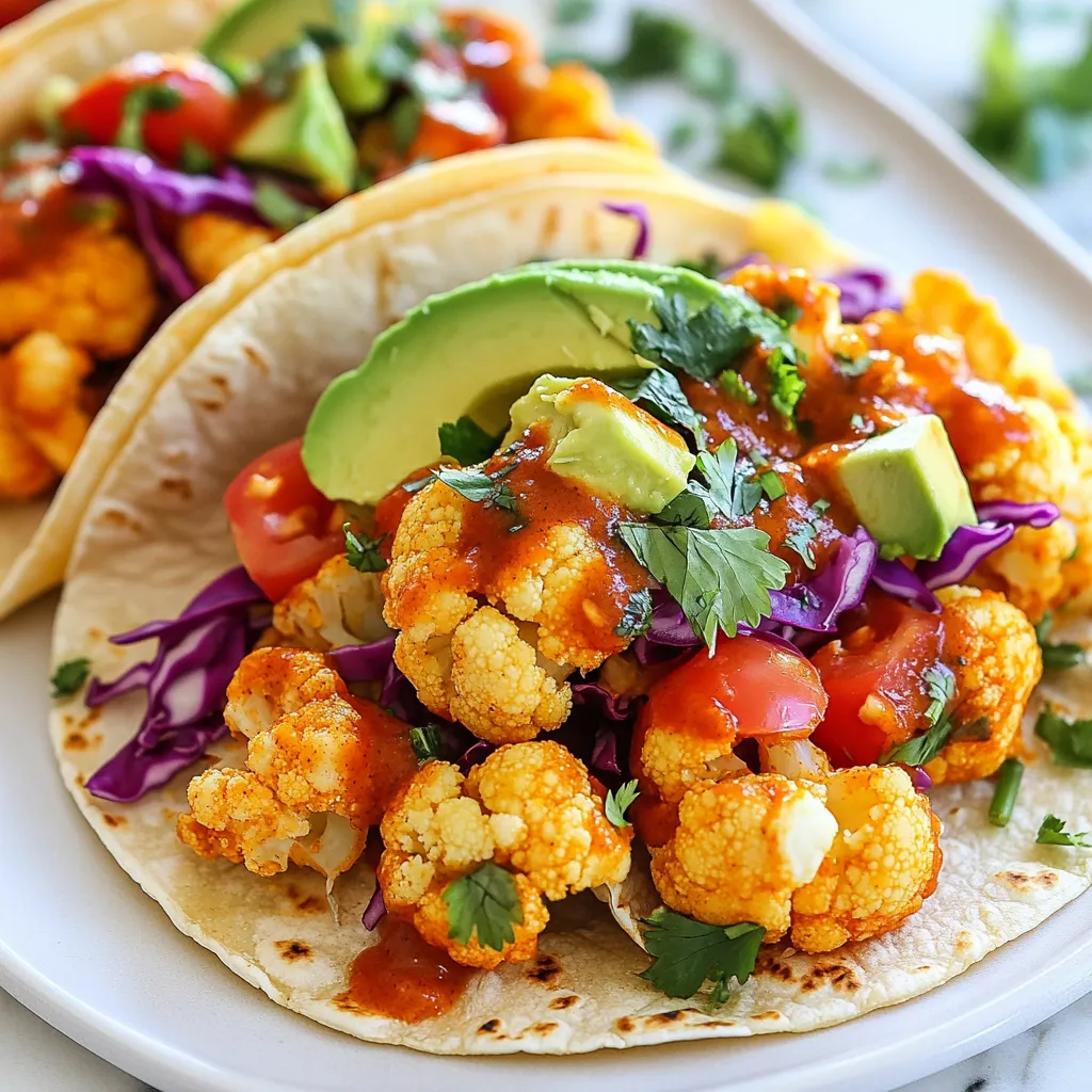 Buffalo Cauliflower Tacos Flavorful Plant-Based Meal