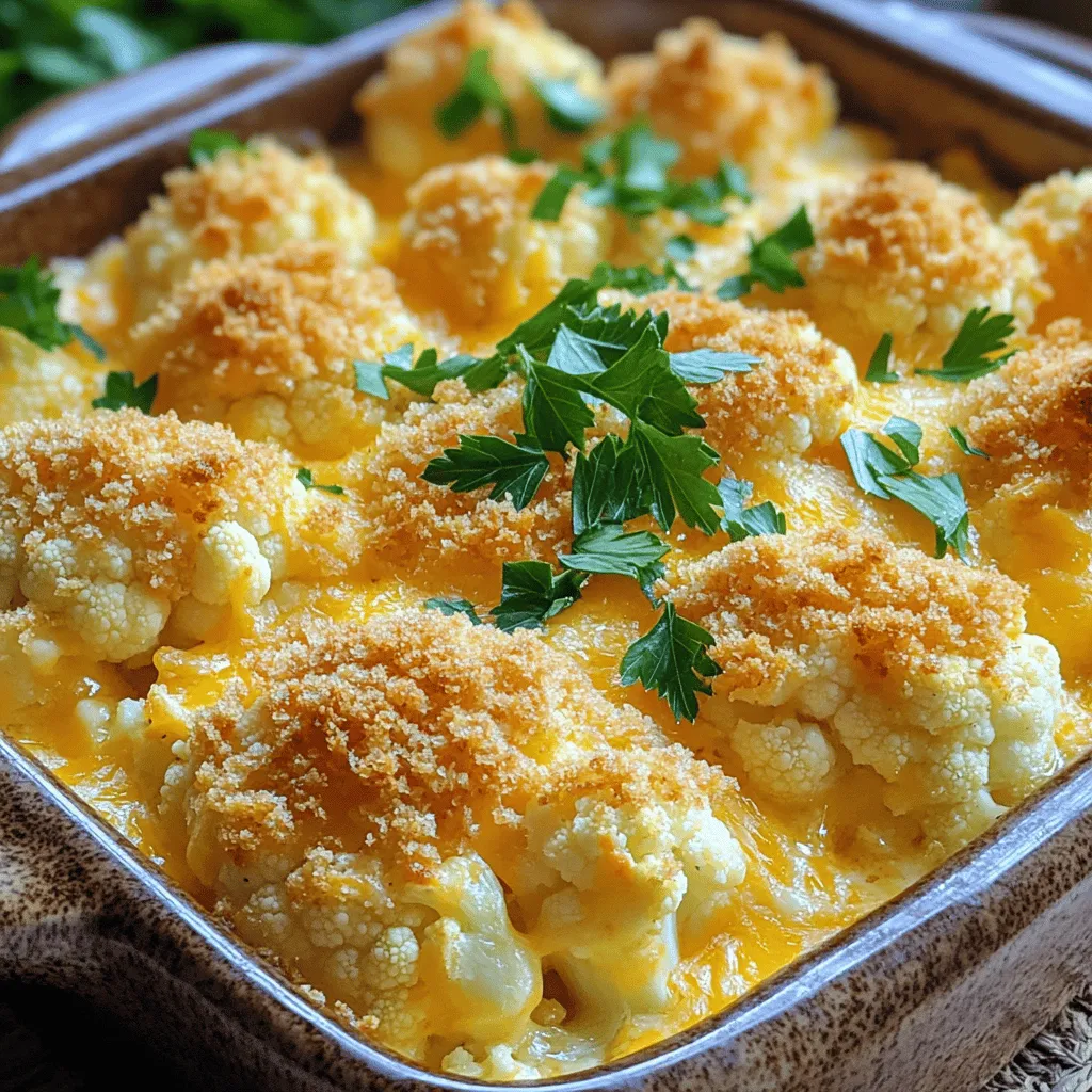 Cheesy Cauliflower Casserole Flavorful and Easy Dish