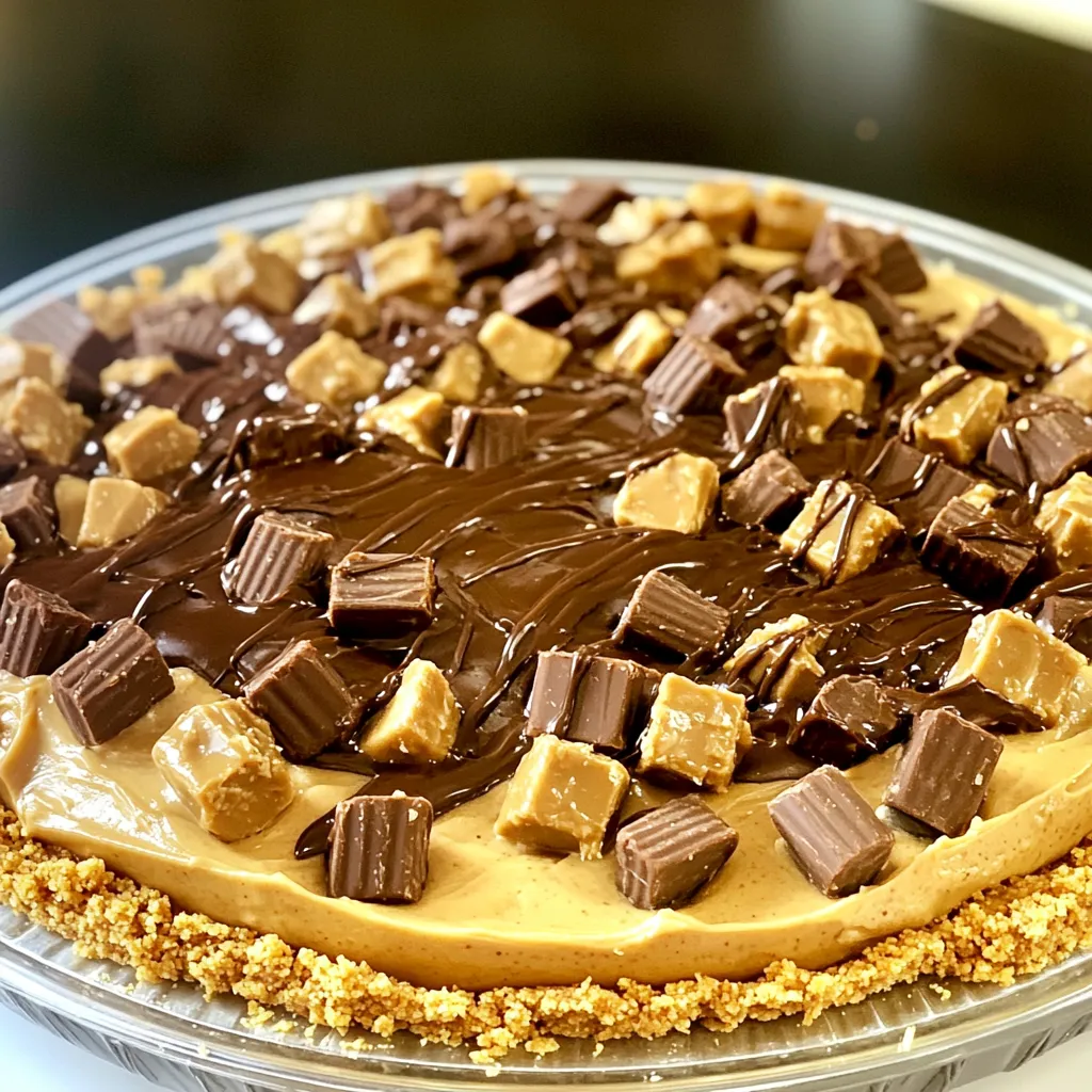 No-Bake Peanut Butter Cup Pie Easy and Delicious Dessert