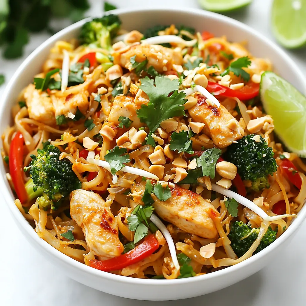 Healthy Chicken Pad Thai Flavorful and Simple Recipe