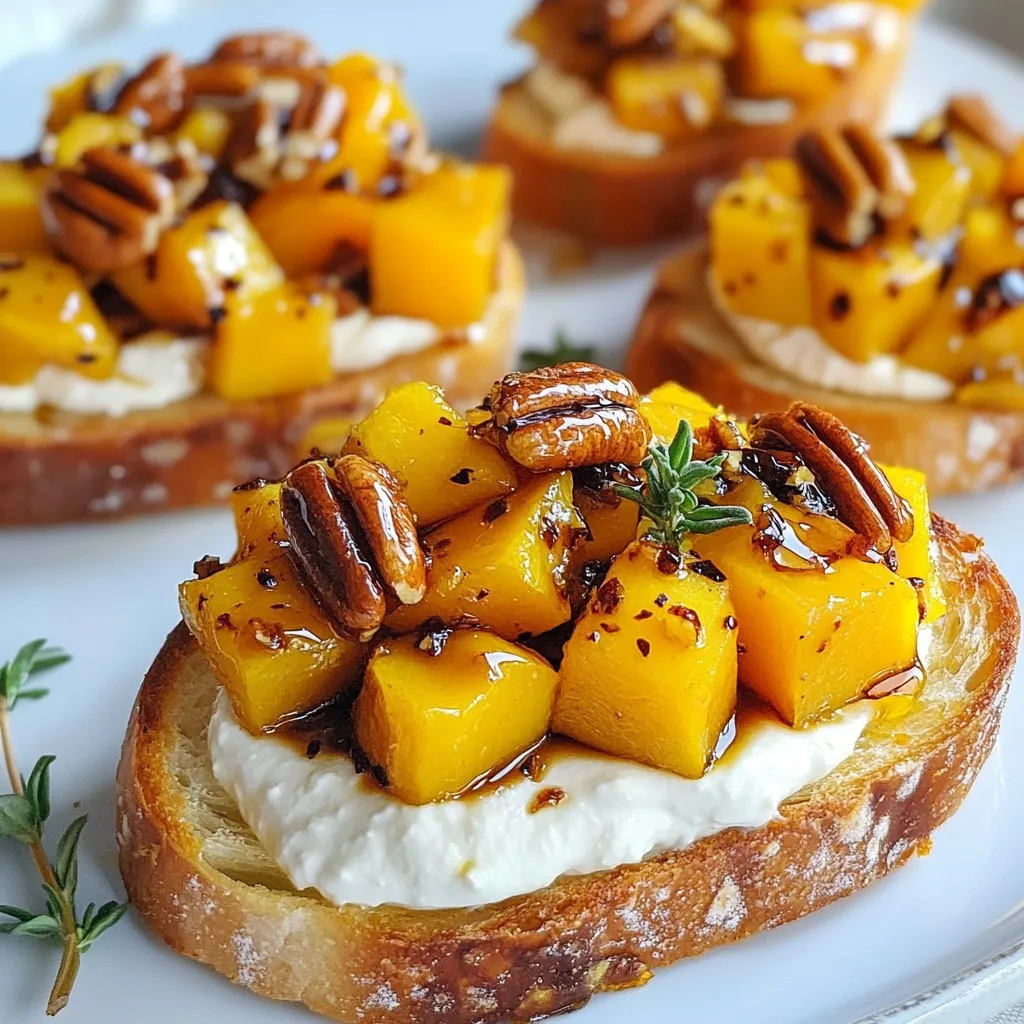 Fall Bruschetta with Butternut and Apple Delight