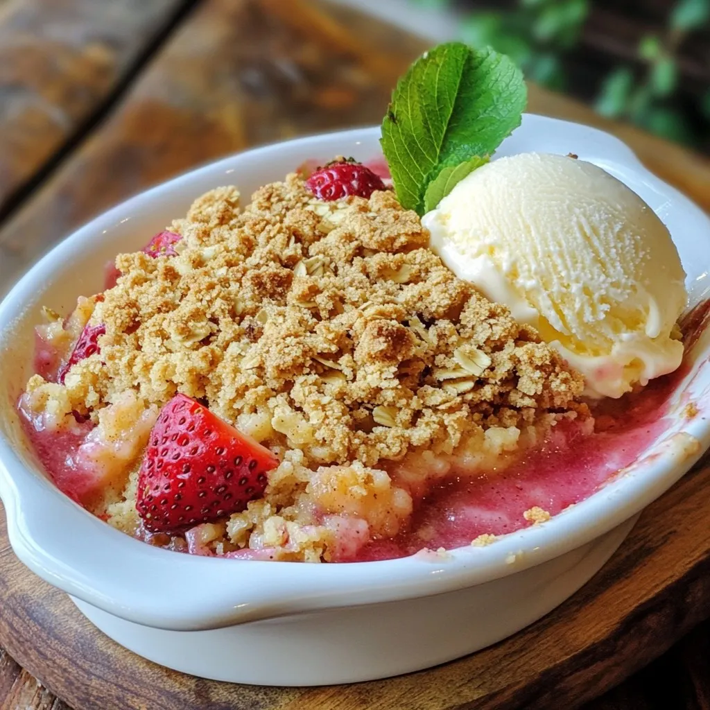 Strawberry Lemon Crumble Savory and Simple Dessert
