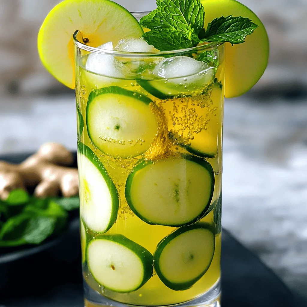 Apple Ginger Sparkler Exciting Refreshing Drink Recipe