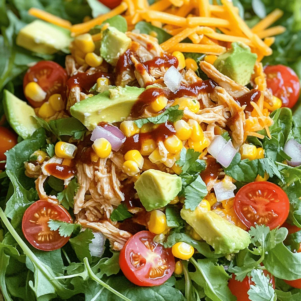 BBQ Ranch Chicken Salad Flavorful and Satisfying Meal
