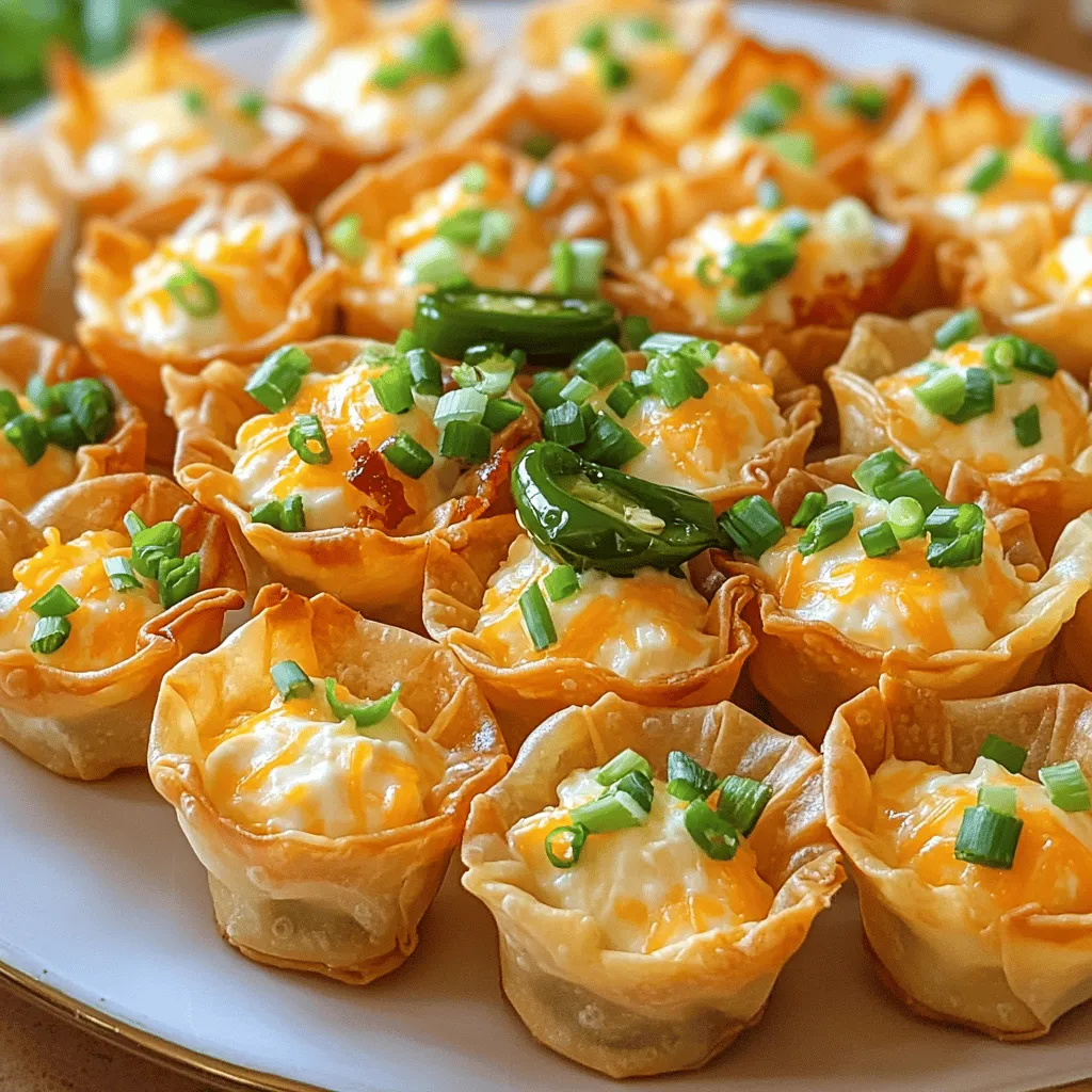 Jalapeno Popper Wonton Cups Tasty Game-Day Snack