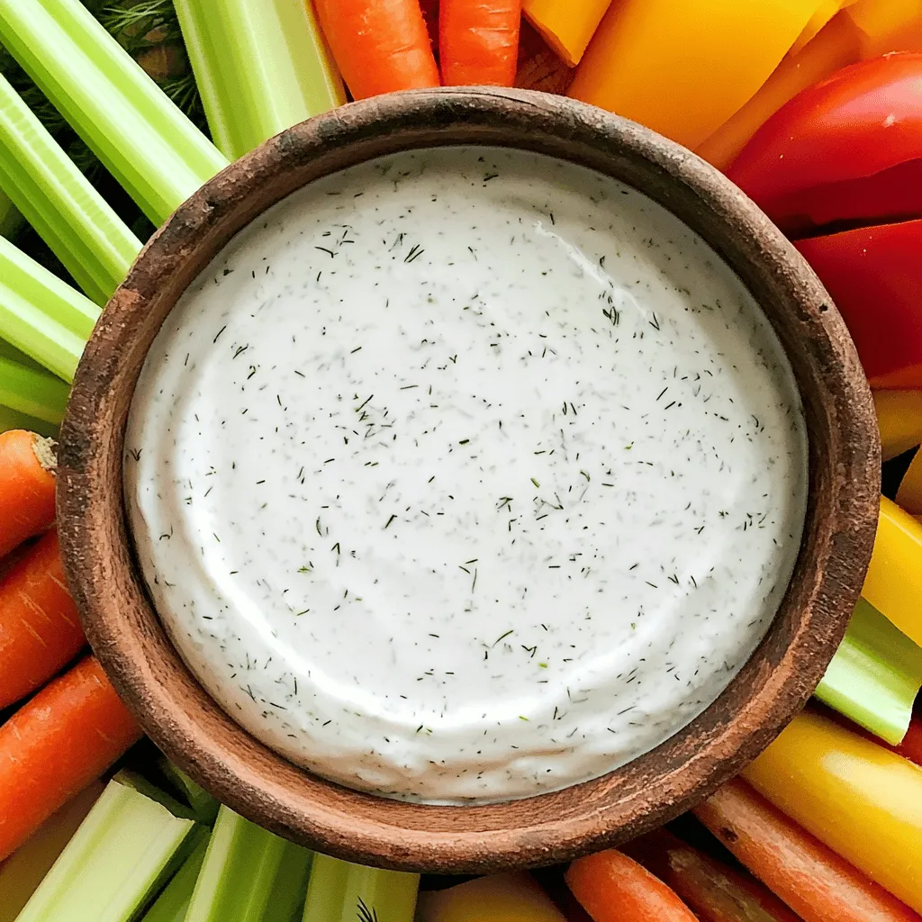 Creamy Greek Yogurt Ranch Dip Zesty and Easy Recipe