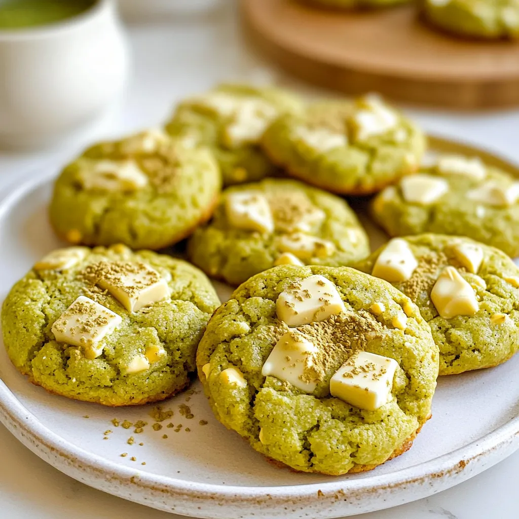 Matcha White Chocolate Cookies Tasty and Indulgent Treat