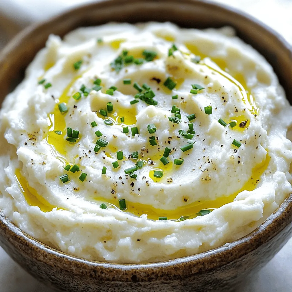 Creamy Garlic Parmesan Cauliflower Mash Delightful Recipe