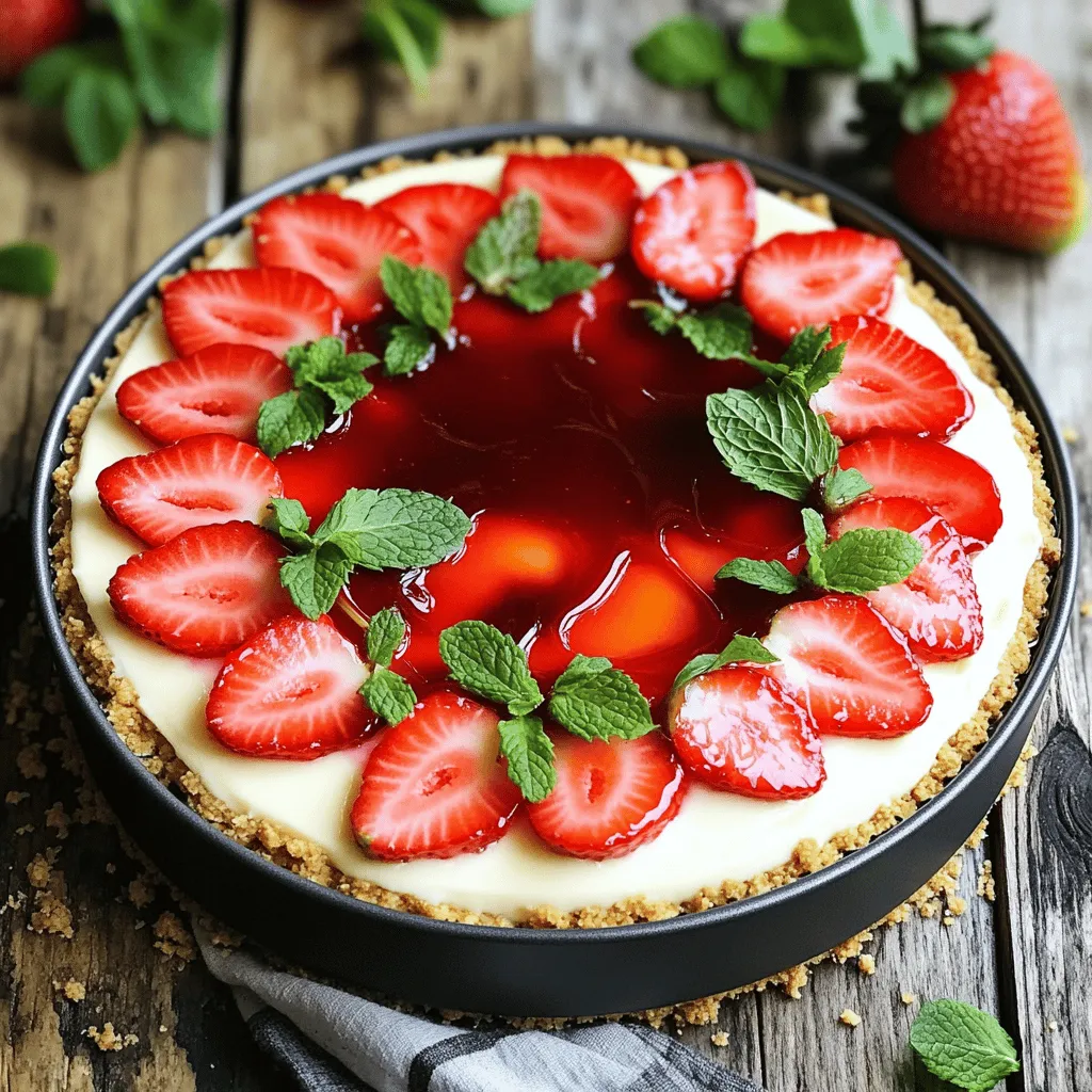 No-Bake Strawberry Cheesecake Simple and Delicious Treat