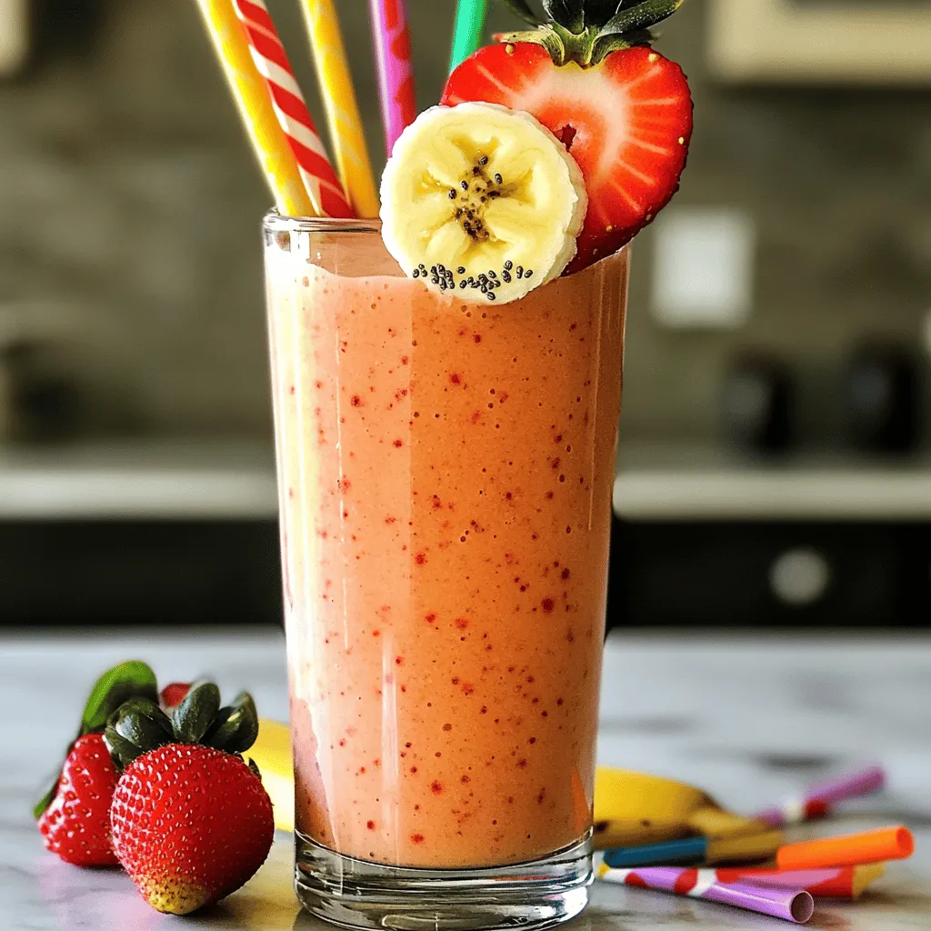 Strawberry Banana Smoothie Quick and Tasty Recipe