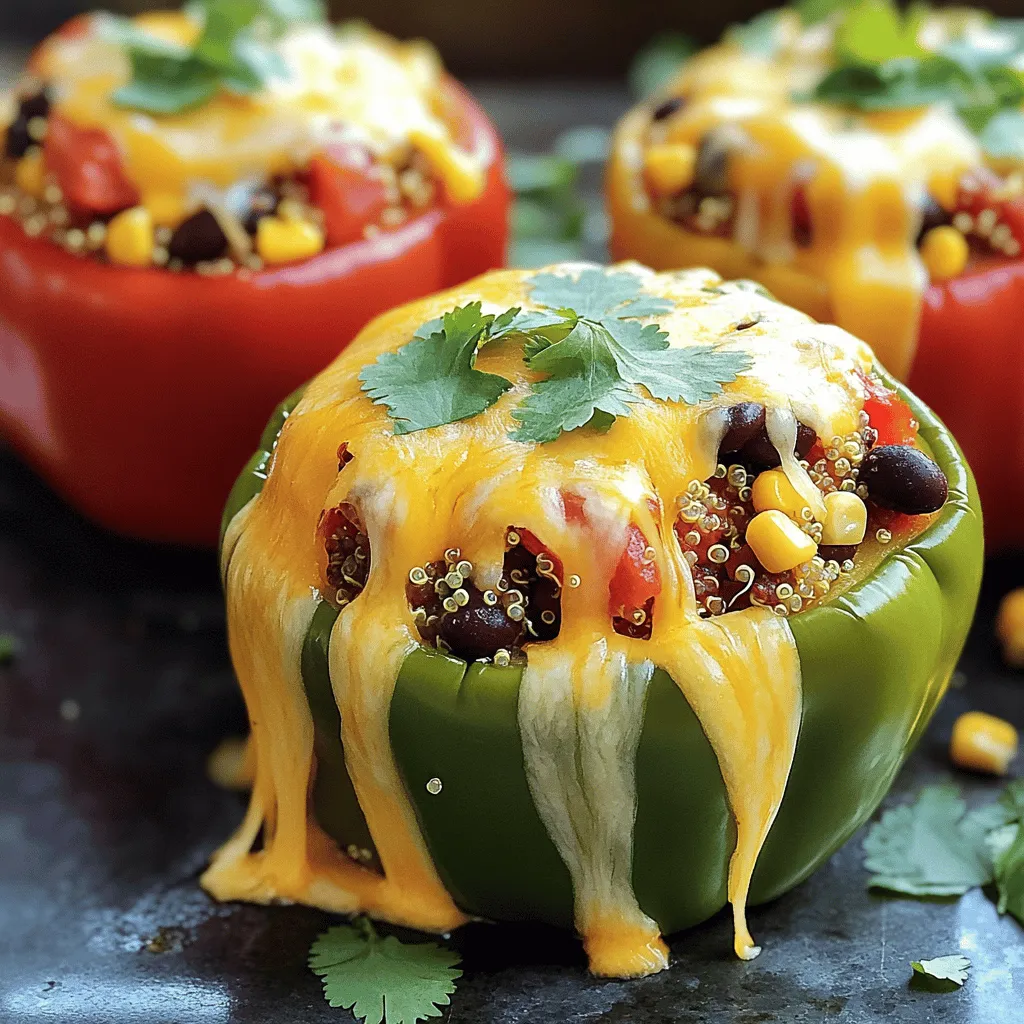 31. Stuffed Bell Peppers with Quinoa Simple Delight
