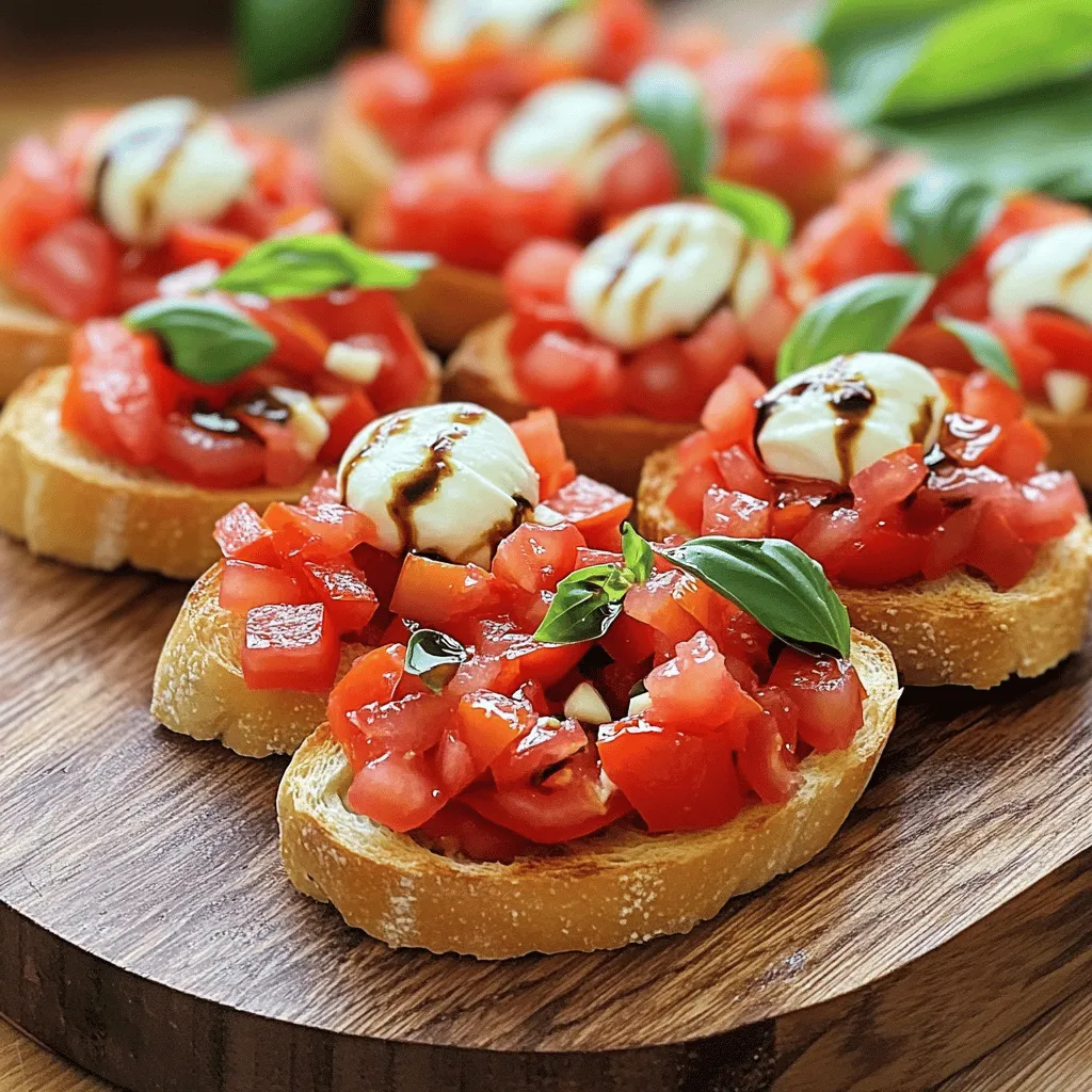 24. Tomato Basil Bruschetta Easy and Flavorful Snack