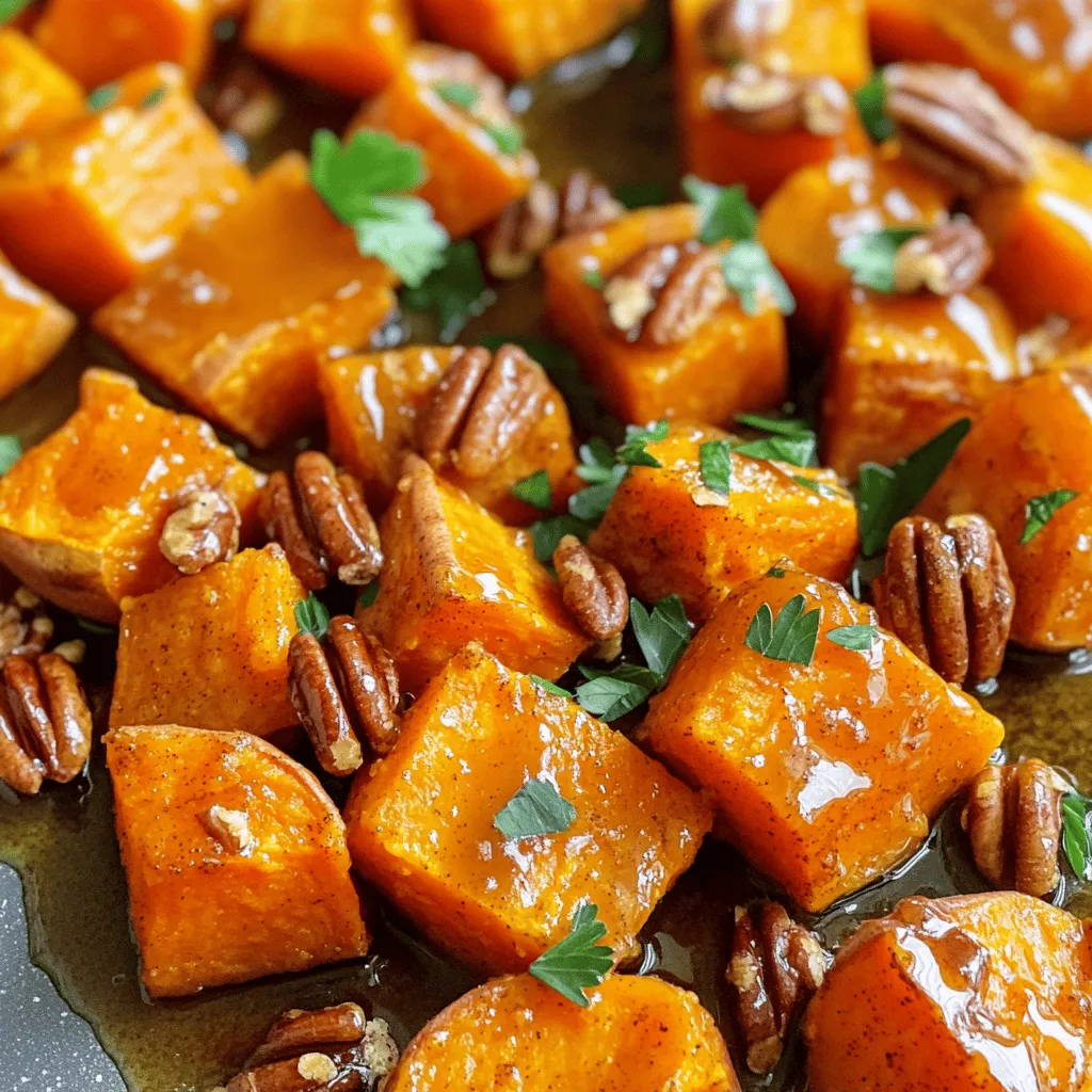 Maple Cinnamon Roasted Sweet Potatoes Delectable Dish