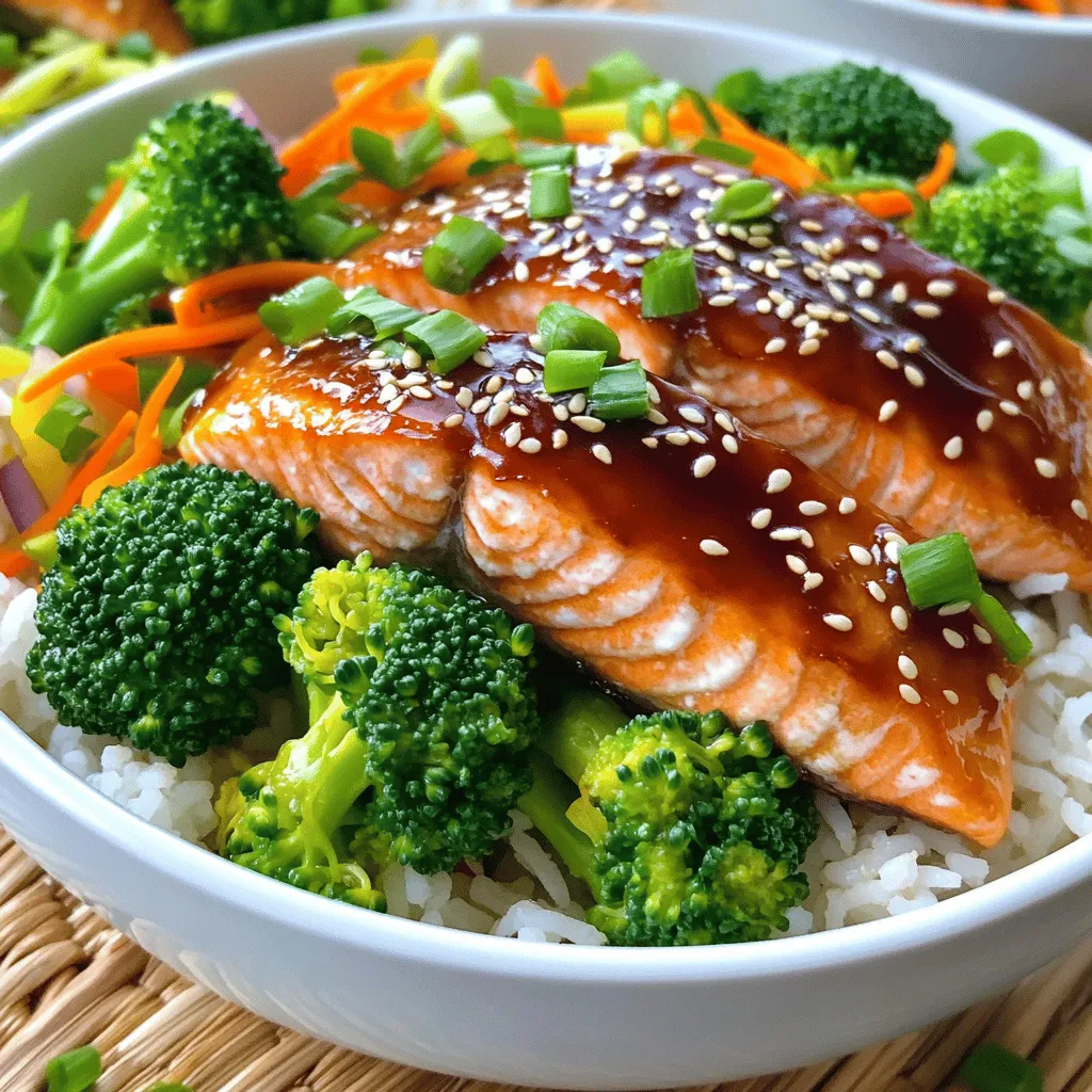 Teriyaki Salmon Rice Bowls Flavorful and Easy Recipe