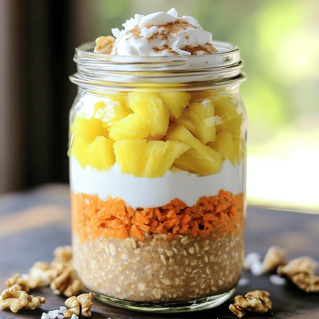 Carrot Cake Overnight Oats Easy and Delicious Meal