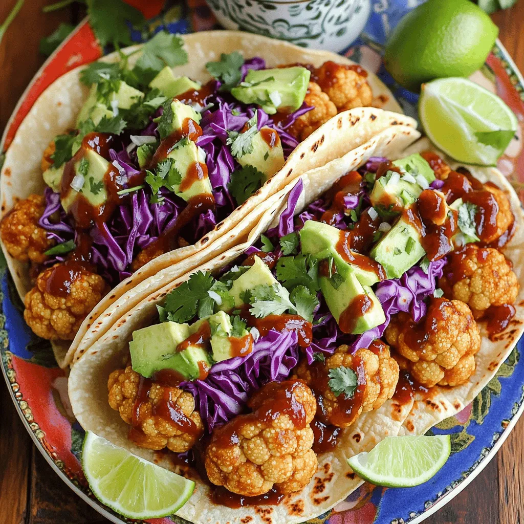BBQ Cauliflower Tacos Flavorful and Easy Recipe